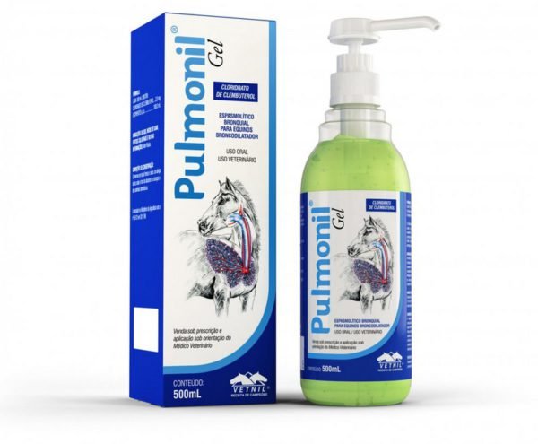 Pulmonil Gel 500ml Vetnil - Venda Somente Com Receituário